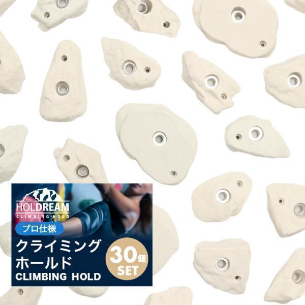 HOLDREAM クライミング ホールド「30個」岩 オフホワイト プロ仕様 