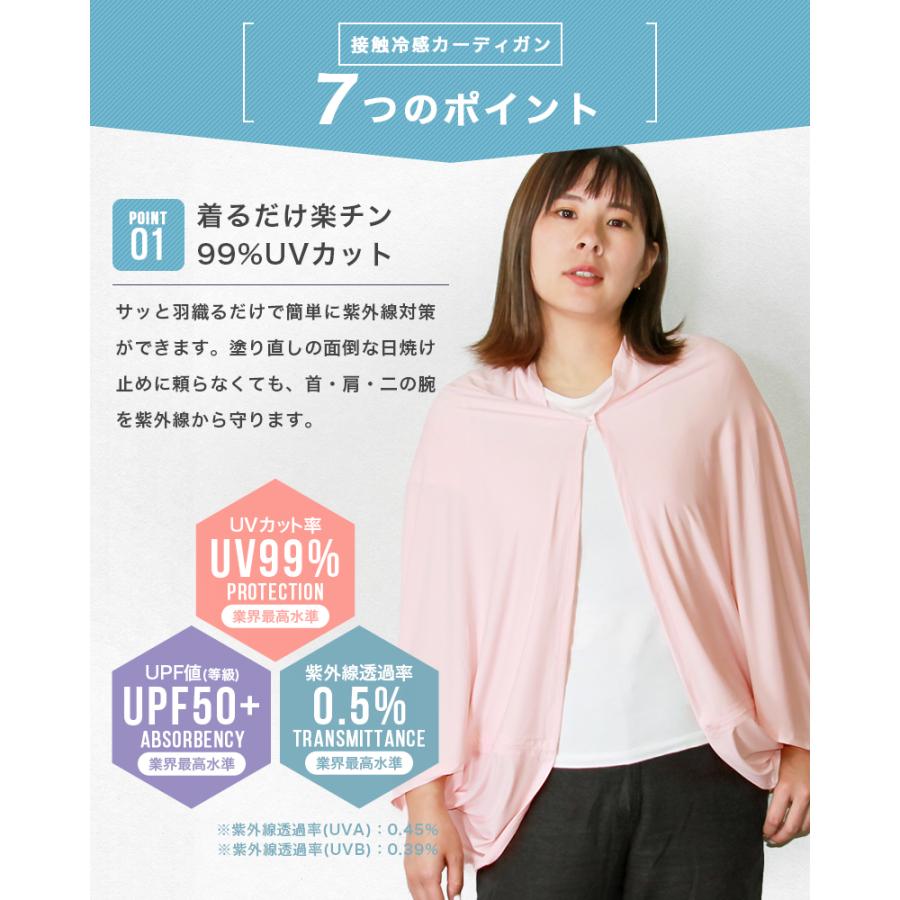 BODY RAISER カーディガン UVカット 冷感 レディース 2個セット