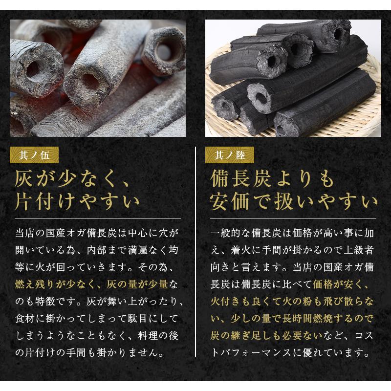 炭職人 オガ炭 国産 30kg (10kg×3箱) オガ備長炭 長時間燃焼 高火力