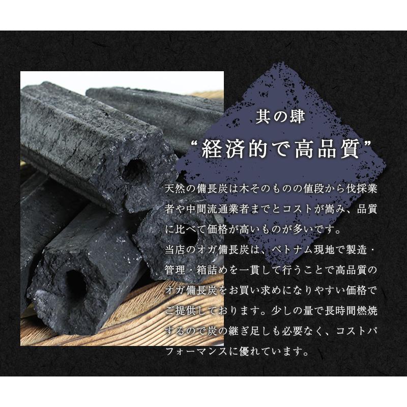 炭職人 炭 「3セット」炭職人 オガ炭 30kg (10kg×3箱) オガ備長炭 高