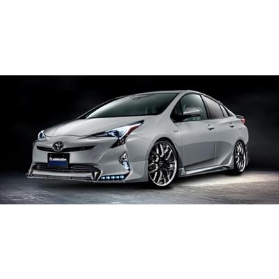 プリウス 50系 前期 ハイブリッド フロントハーフスポイラー 2色塗分け