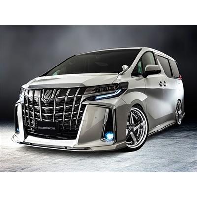 30後期 アルファード モデリスタ フロントスポイラー フロントハーフ アルファード 30系 後期 モデリスタ フロントスポイラー 左側 メッキ