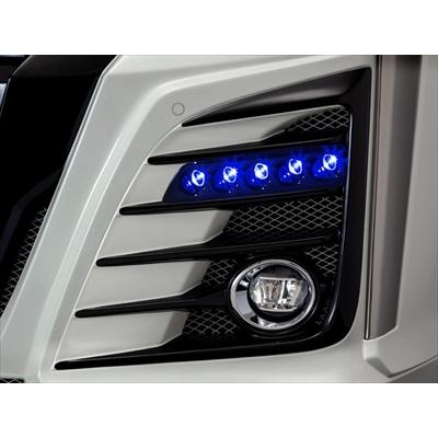 ブランド登録なし - アルファード 30系 後期 S評点 Belta 向こう正面バンパー専用 LED KIT 斑点模様5連 青碧 ライト、レンズ-車、バイク、自転車