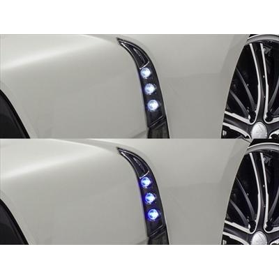 プリウスアルファ ZVW40W/41W 後期 HYBRID LEDスポット3連キット 素地 LEDカラー：ホワイト_3