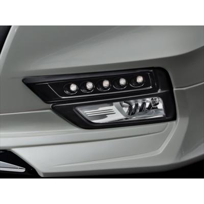 セレナ C27 ハイウェイスター 前期 デポルテ 純正バンパー専用LEDスポットキット5連 LED発光色：ホワイト 塗装済 G41 ダイヤモンドブラック