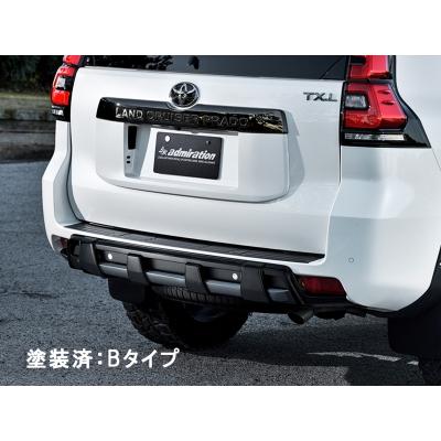 プラド150 後期 純正リアガーニッシュ ロゴ塗り分け塗装品 プラド150