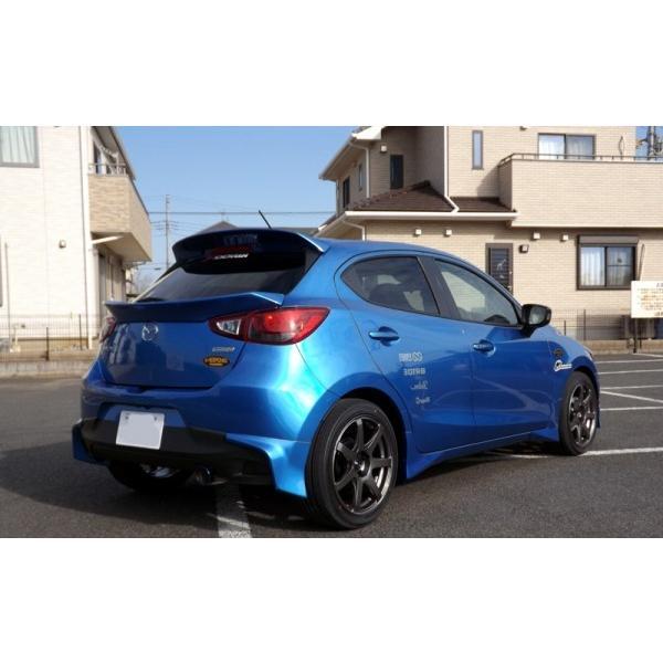 ボンネット デミオ Dj リアゲートスポイラー ウェットカーボン製 クリア塗装済み エアロ カスタムパーツのtoptuner