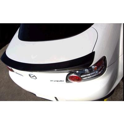RX-8 トランクスポイラー カーボン製 クリア塗装済み : エアロ