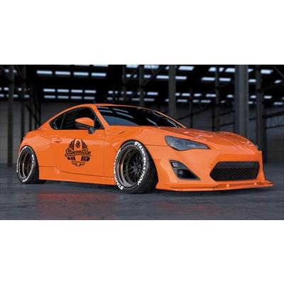 86 ZN6 前期 GT STANCENATION フロントオーバーフェンダー 塗装取付込