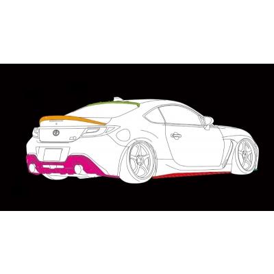 ZN8 GR86 SPORT フロント/サイド/リアディフューザー 3点セット