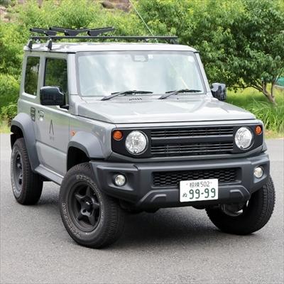 ジムニー APIO ヴィンテージアイアングリル JB64 JB74 JC74 JB74W ジムニーシエラ ヴィンテージアイアングリル 半艶黒【納期2-2.5