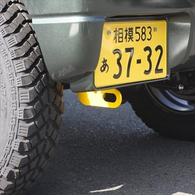 ジムニー　JB23 純正リアバンパーとAPIO製リア牽引フックのセット ジムニー JB23 純正リアバンパー用 牽引フック 穴空け不要タイプ
