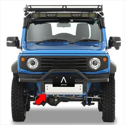JB64W ジムニー しし狩りバンパー用 スキッドプレート : エアロ