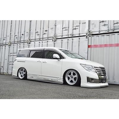 エルグランド E52 後期 ライダー ADESSO サイドスポイラー : エアロ
