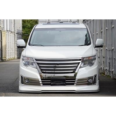 エルグランド E52 後期 ライダー ADESSO ボンネットスポイラー PVC製