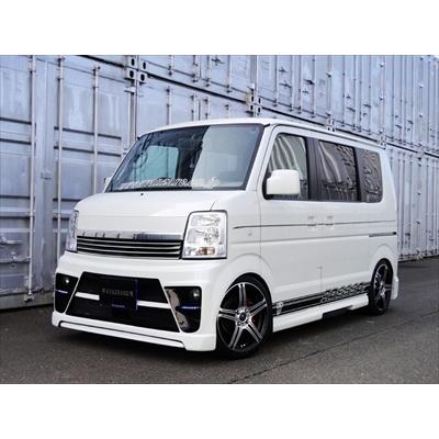 chie　注文製作　エブリィワゴン　DA64W　LED　ブラック イカリング4連装＆白LED＆インナーブラック仕様 純正加工品
