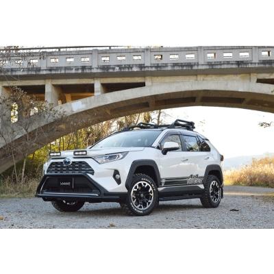 RAV4 アドベンチャーグレード用　純正オーバフェンダー　ラプターライナー塗装 rav4 アドベンチャー純正オーバーフェンダー1台分ラプター