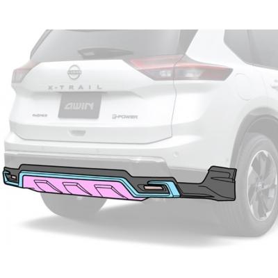 T33 エクストレイル 後期 AWIN リヤバンパースポイラー : エアロ