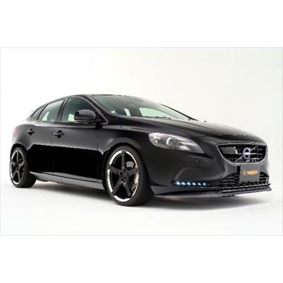 VOLVO V40 madphat FRONT SPOILER 綾織りカーボン製 T4/T4 SE用 クリア 