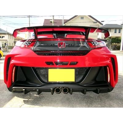 S660 JW5 リアディフューザー 純正位置(センター)マフラー用/アルミ