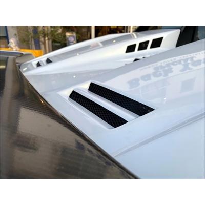 S660 JW5 エアロ エンジンフード 3連ダクト穴あけあり/アルミメッシュ