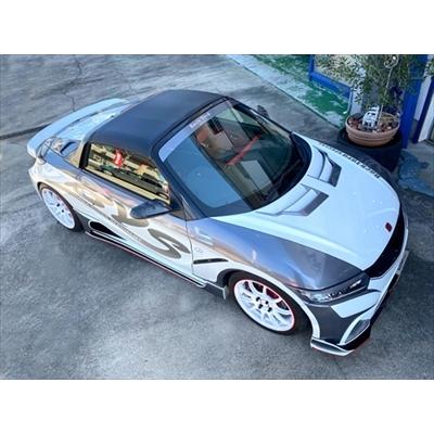 S660 JW5 幌カバージャケット カーボン調/レッドステッチ : エアロ