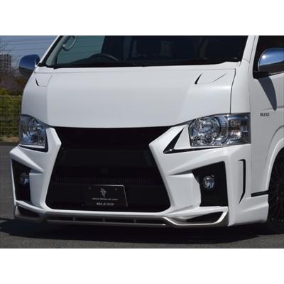 200 ハイエース　フロント　バンパー　LED エアロ　カスタム　パーツ トヨタ 200系ハイエース 標準ボディ LEDデイライト付き