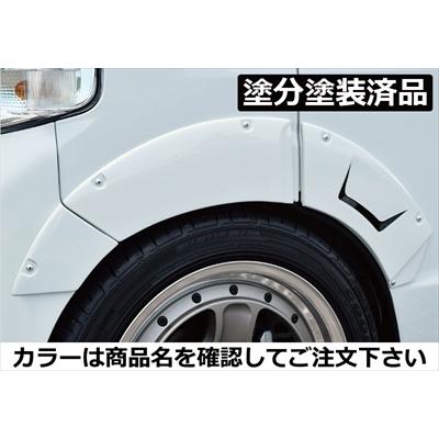 エブリイワゴン DA17W ワイドオーバーフェンダー FRP製 塗分塗装済