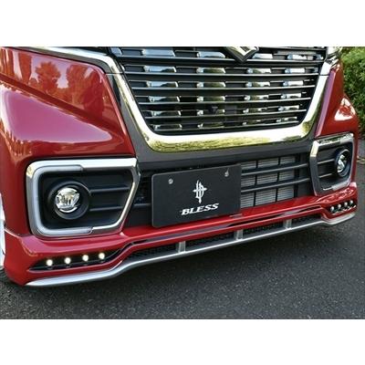 MK53S スペーシア カスタム フロントハーフスポイラー Ver.2/LED有 塗