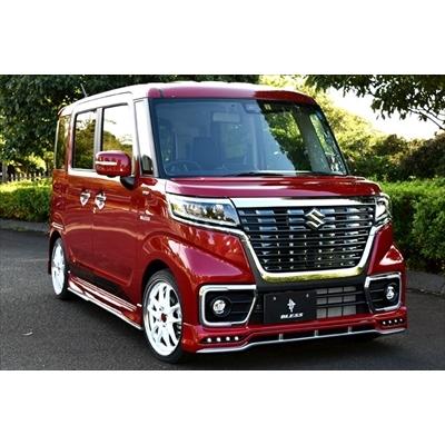 MK53S スペーシア カスタム フロントハーフスポイラー Ver.2/LED有 塗