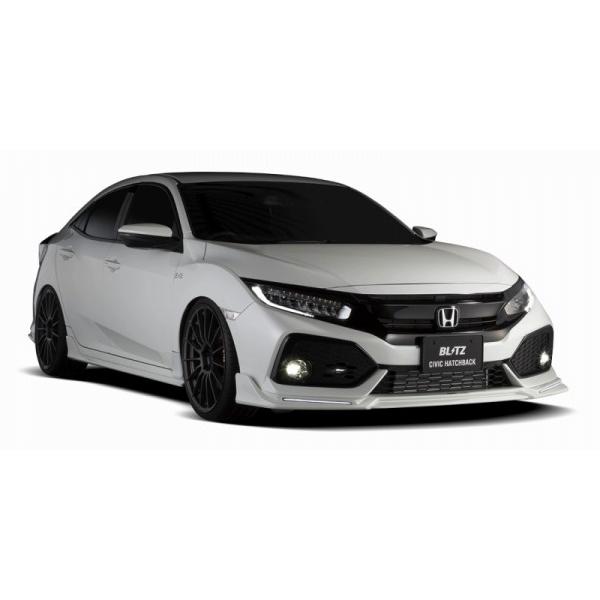 メール便送料無料 ブリッツ シビックハッチバック Fk7 Aero Speed フロントリップスポイラー 長納期商品 Frp製 塗装済 ルナシルバー メタリック 安い Chechil Com