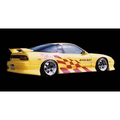 180SX T-III サイドステップ＋ドアパネル 塗装取付込 : エアロ