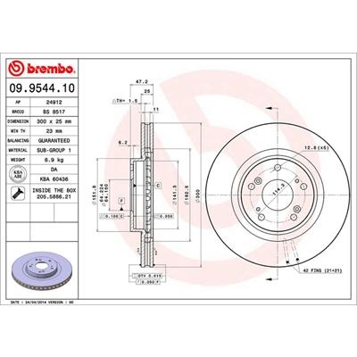 シビック FN2 タイプR ユーロ ブレーキ キャリパー ローター 左右 セット brembo（ブレンボ） FN2 シビック TypeR ブレーキローター 左右セット