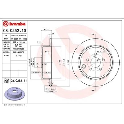 brembo（ブレンボ） SH フォレスター ブレーキローター 左右セット