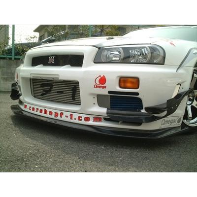 R34 GTR レーシングフロントリップ ディフューザー FRP : エアロ