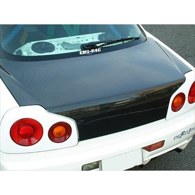 R34 GTR F1リアトランク タイプ1 カーボン 平織 タイプ クリア塗装済み 