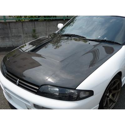 ECR33 Type-M F1 ボンネット（純正キャッチ対応品） カーボン 平織