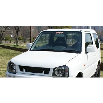 ジムニー シエラ JB43 バッドフェイスボンネット FRP製 黒ゲルコート