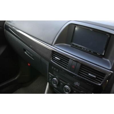 CX-5 KE系 フロントパネル クリア塗装済 綾織カーボン製 : エアロ