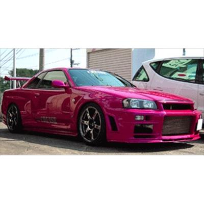 GTR34 BNR34 フロントバンパー 塗装取付込 : エアロ.カスタムパーツの