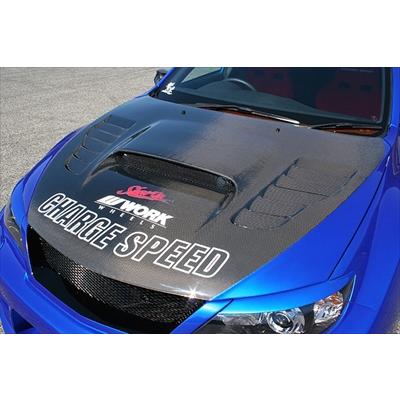 インプレッサ GVB/GVF C/D 4door ボンネット ダクト付 FRP製 