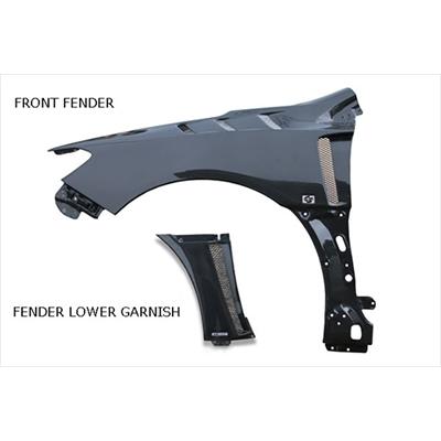 スバル/WRX(VA系) フロントフェンダー (社外ガーニッシュ付) VA WRX STI/S4 フロントフェンダー ダクト付 ノーマルサイズ +