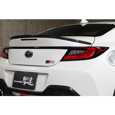 ZN8 GR86 トランクスポイラー 平織カーボン クリア塗装済 : エアロ
