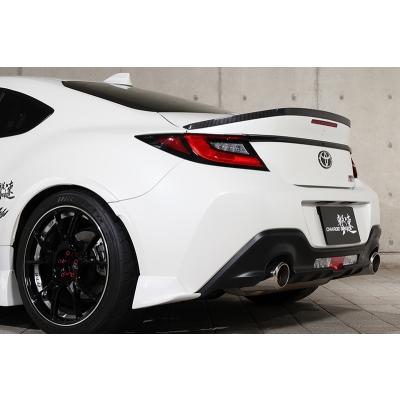 ZN8 GR86 トランクスポイラー 平織カーボン クリア塗装済 : エアロ