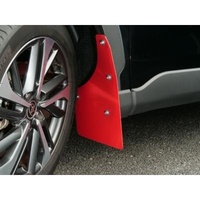 カローラクロス 4×4 STYLE シールドフラップ  レッド フロント、リア　１台分｜toptuner-store｜03