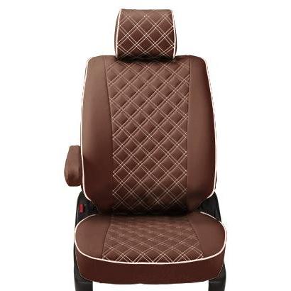 エブリイワゴン Da17w シートカバー キルティングタイプ ブラウン アイボリーステッチ エアロ カスタムパーツのtoptuner 通販 Paypayモール