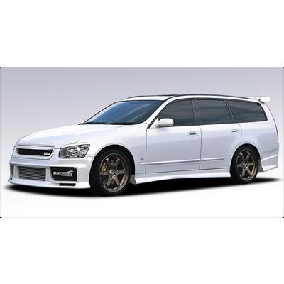 STAGEA M35 FRONT BUMPER SPOILER 塗装取付込 : エアロ.カスタムパーツ