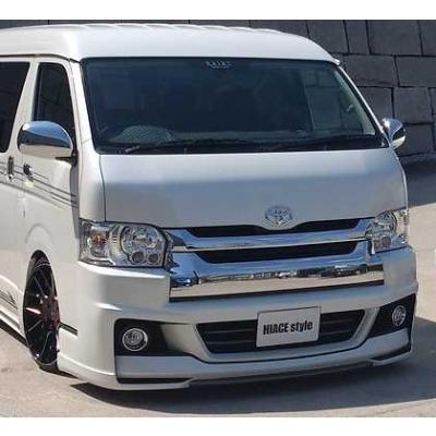 ハイエース 200系 ワイドボディ EXIST FRONT BUNPER SPOILER ＆ LIP 4 
