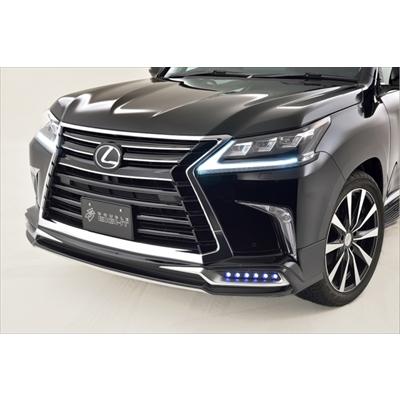 LEXUS LX570 後期 DOUBLE EIGHT フロントハーフスポイラー LED付 塗装
