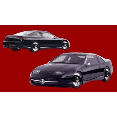 Z32 FAIRLADY Z BLACK×METAL 4点キット 塗装済み : エアロ.カスタム